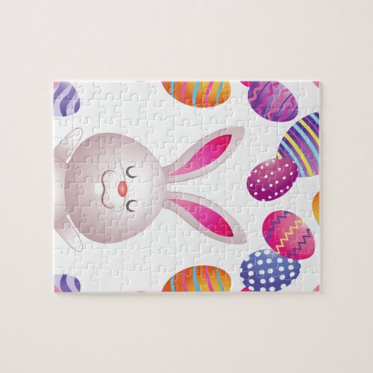 Paaskonijn en eitenpuzzel! legpuzzel (Horizontaal)