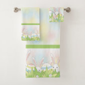 Paaskonijn en eitjes bad handdoek (Insitu)