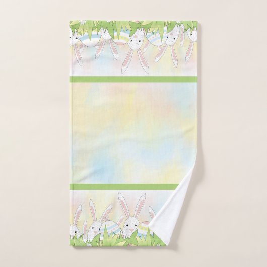 Paaskonijn en eitjes bad handdoek (Handdoek)
