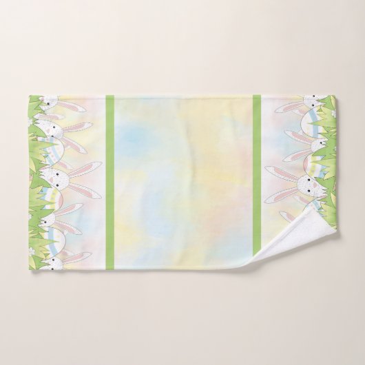 Paaskonijn en eitjes bad handdoek (Handdoek)