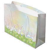 Paaskonijn en eitjes groot cadeauzakje (Achterkant Gekanteld)