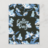 Paaskonijn en Floral Briefkaart (Voorkant)