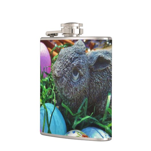 Paaskonijn en golfbalmand heupfles (Links)