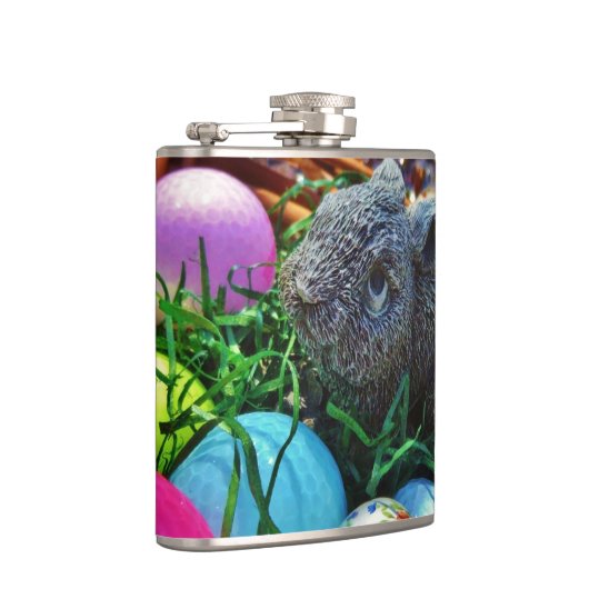 Paaskonijn en golfbalmand heupfles (Rechts)