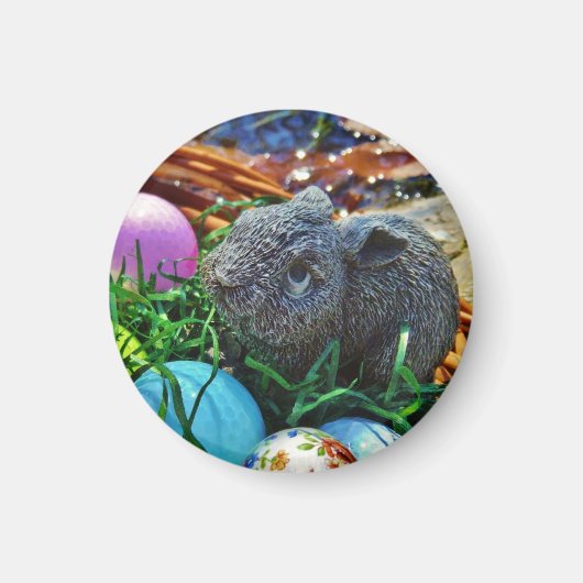 Paaskonijn en golfbalmand magneet (Voorkant)