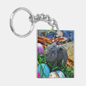 Paaskonijn en golfbalmand sleutelhanger (Voorkant Links)