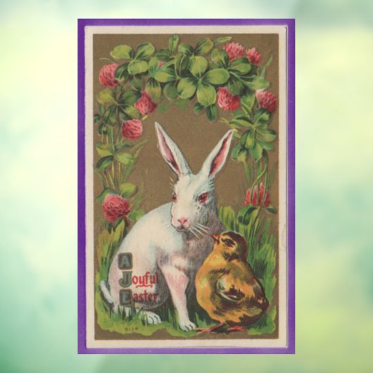  paaskonijn en griezelraam raamsticker (Vel 3)