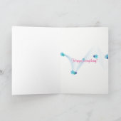 Paaskonijn en pokkeneieren feestdagen kaart (Binnen)