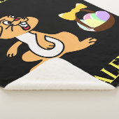 Paaskonijn en sherpa fleece deken. sherpa deken (3/4)