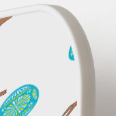 Paaskonijn en witeieren pickleball paddle (Links Detail)