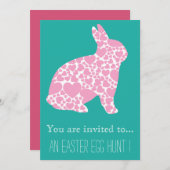 Paaskonijn Eten Hunt Paaspartij Kaart (Voorkant / Achterkant)