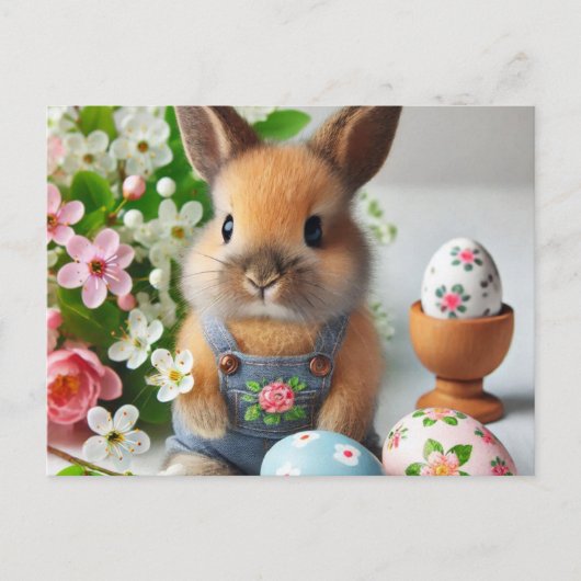 Paaskonijn Feestdagenkaart (Voorkant)