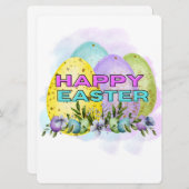 PAASKONIJN FEESTDAGENKAART (Voorkant / Achterkant)