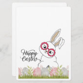 PAASKONIJN FEESTDAGENKAART (Voorkant / Achterkant)