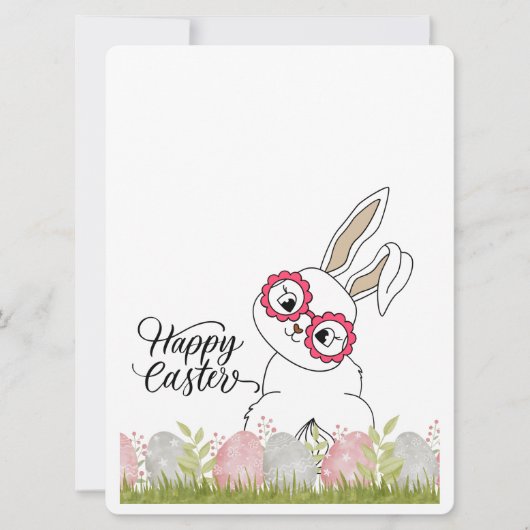 PAASKONIJN FEESTDAGENKAART (Voorkant)