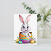 Paaskonijn Feestdagenkaart (Staand voorkant)