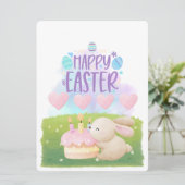 PAASKONIJN FEESTDAGENKAART (Staand voorkant)