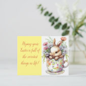 Paaskonijn Feestdagenkaart (Staand voorkant)