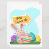 PAASKONIJN FEESTDAGENKAART (Voorkant / Achterkant)