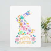 PAASKONIJN FEESTDAGENKAART (Staand voorkant)