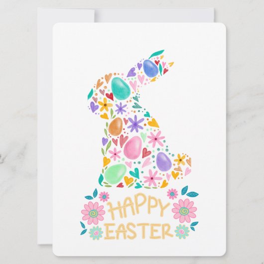 PAASKONIJN FEESTDAGENKAART (Voorkant)