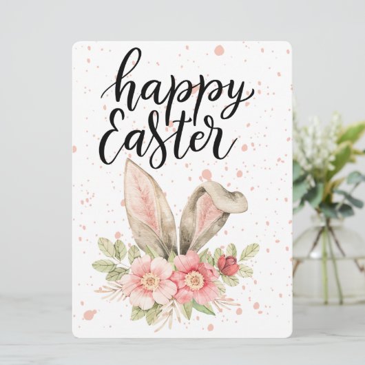 PAASKONIJN FEESTDAGENKAART (Staand voorkant)