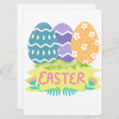 PAASKONIJN FEESTDAGENKAART (Voorkant / Achterkant)