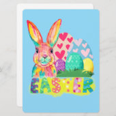 PAASKONIJN FEESTDAGENKAART (Voorkant / Achterkant)