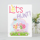 PAASKONIJN FEESTDAGENKAART (Staand voorkant)