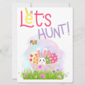 PAASKONIJN FEESTDAGENKAART (Voorkant)