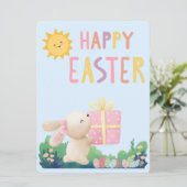 PAASKONIJN FEESTDAGENKAART (Staand voorkant)