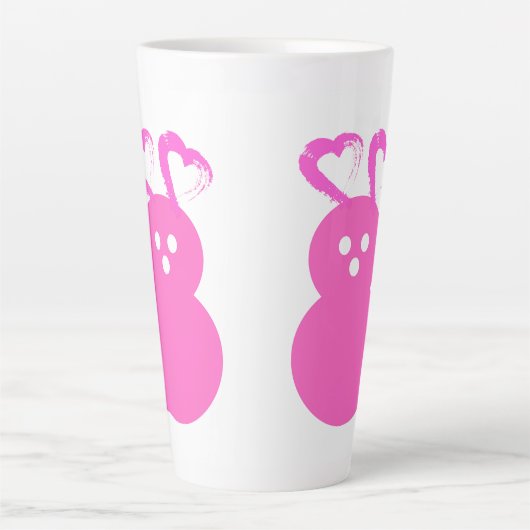 Paaskonijn Hart Latte Mok (Voorkant)