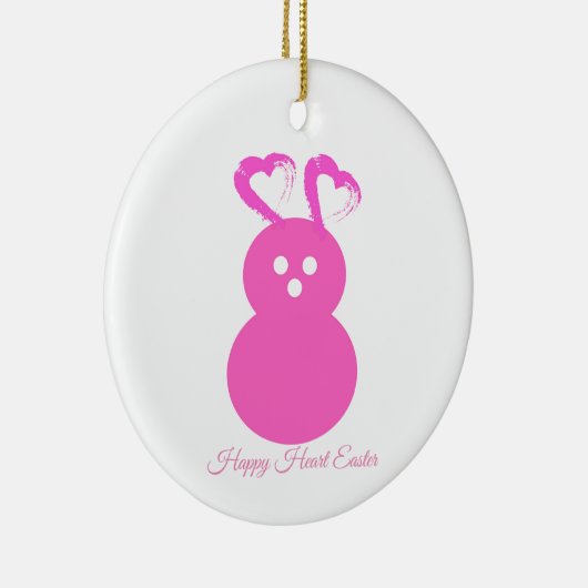 Paaskonijn Hart Ornament (Rechts)
