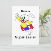 Paaskonijn Hero-Kaart Feestdagenkaart (Staand voorkant)