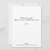 Paaskonijn Hero-Kaart Feestdagenkaart (Achterkant)