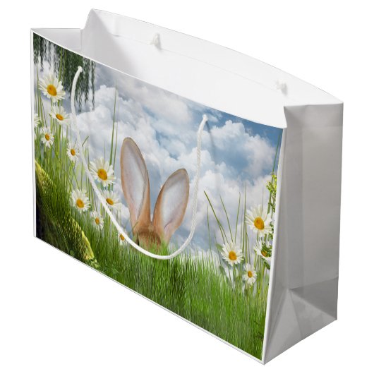 Paaskonijn in dagboeken groot cadeauzakje (Achterkant Gekanteld)