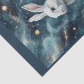 Paaskonijn in een sterrendromerige achtergrond tissuepapier (Detail)