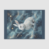 Paaskonijn in een sterrendromerige achtergrond tissuepapier (Voorkant)