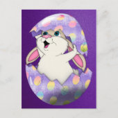 PAASKONIJN IN EI FEESTDAGENKAART (Voorkant)