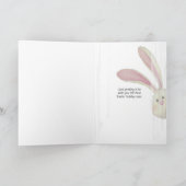 Paaskonijn in het raam kaart (Binnen)