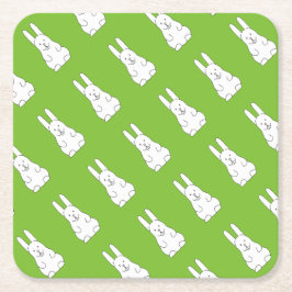 Paaskonijn Kartonnen Onderzetters