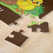 Paaskonijn, lamsvlees en kuikenpuzzels op maat ges legpuzzel (Zijkant)