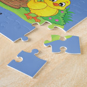 Paaskonijn, lamsvlees en kuikenpuzzels op maat ges legpuzzel (Zijkant)