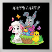 Paaskonijn, lamsvlees en poster. poster (Voorkant)