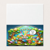 Paaskonijn magisch land kaart (Buitenkant ongevouwen)