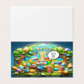 Paaskonijn magisch land kaart (Buitenkant ongevouwen)