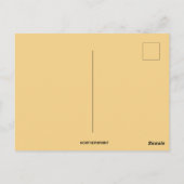 paaskonijn met een hoge hoed briefkaart (Achterkant)