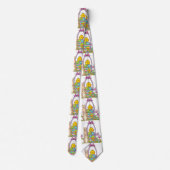 Paaskonijn met een mandje STROPDAS (Achterkant)