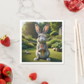 Paaskonijn met een wortel servet (Insitu)