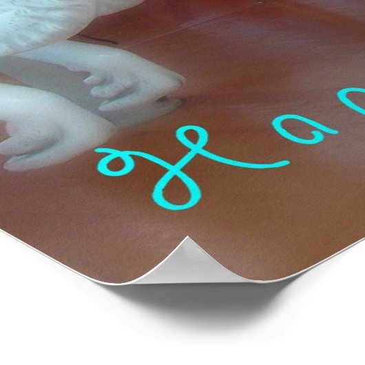 Paaskonijn op Merry-Go-Round Poster (Hoek)